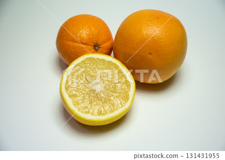 Grapefruit and sliced orange Grapefruit and sliced orange 131431955