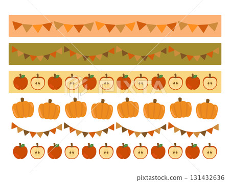 秋季裝飾線條插圖集 131432636