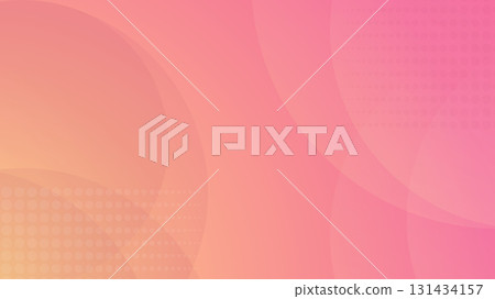 Yellow-pink gradient with white curved lines. Background for banner, poster, screensaver, scenery and creative idea 131434157