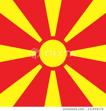 North Macedonia - square flag 131434178