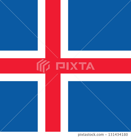 Iceland - square flag Iceland - square flag 131434180