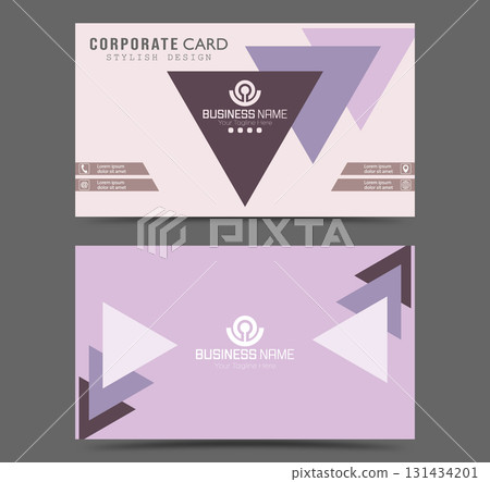 Business card. Double-sided business card design. Corporate and individual corporate style template Business card. Double-sided business card design. Corporate and individual corporate style template 131434201