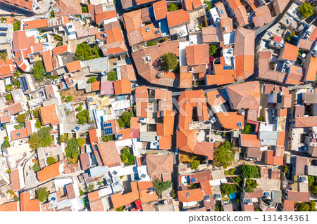Pano Lefkara village rooftops from above. Larnaca District, Cyprus 131434361