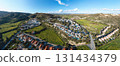Pissouri village landscape with modern villas. Limassol District, Cyprus 131434379