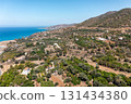 Pomos, Cyprus, rural landscape near Mediterranean sea 131434380