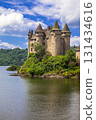 beautiful fairy castle in lake - Chateau de Val, France 131434616