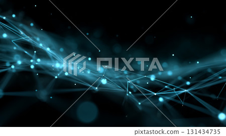 Abstract blue digital background with light connections Abstract blue digital background with light connections 131434735