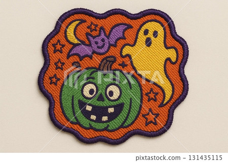 Cartoon Ghost Fabric Sticker for Fun Decoration 131435115