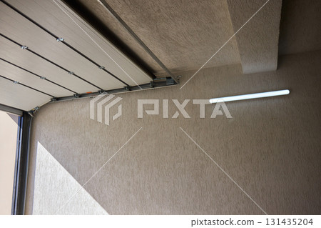 An engaging modern architectural detail showcasing a multilevel building structure An engaging modern architectural detail showcasing a multilevel building structure 131435204