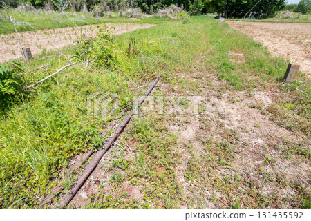 [Abina Line] Abandoned railway tracks remaining in the park 131435592