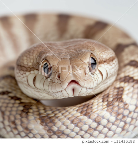 Snake reptile with scales in the animal kingdom, featuring a python in wildlife habitat 131436198