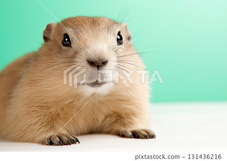 Prairie Animal Wildlife: A Close-up of a Rodent with Fur in its Natural Wild Habitat Prairie Animal Wildlife: A Close-up of a Rodent with Fur in its Natural Wild Habitat 131436216