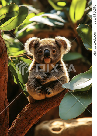 Koala marsupial on a tree in wildlife animal Australia nature forest eucalyptus cute wild Koala marsupial on a tree in wildlife animal Australia nature forest eucalyptus cute wild 131436296