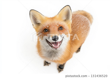 Fox wildlife animal in its natural habitat with distinctive fur and alert ears 131436520