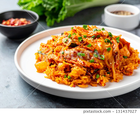 Chinese cabbage kimchi fried rice 131437027