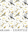 Seamless pattern. Parrots 131437112