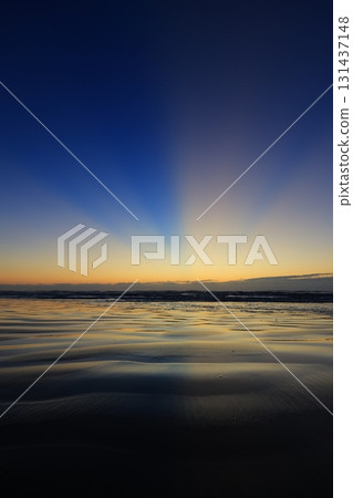 在晨光中染色的海 131437148