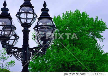 Retro street lamp Retro street lamp 131437416