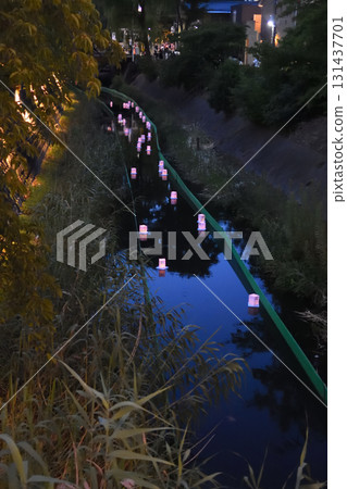 松戶宿坂川燈籠節的放水燈籠 131437701
