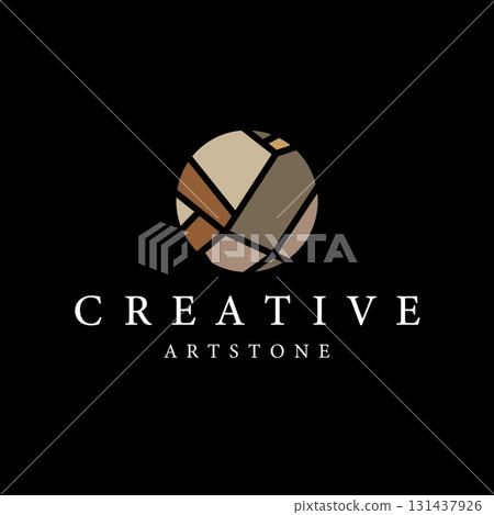 stone logo with simple stone house structure design, symbol concept, illustration, brand and poster design template stone logo with simple stone house structure design, symbol concept, illustration, brand and poster design template 131437926