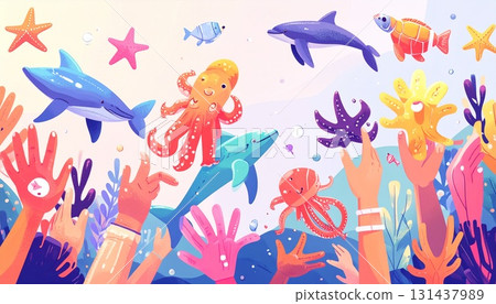 Marine life 131437989
