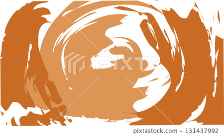 Abstract autumn background with brush strokes in warm fall colors. Ideal for seasonal marketing web design invitations and holiday-themed projects. Vector illustration. 131437992