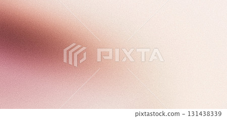 Beige bronze pink grainy gradient background pastel noise texture poster backdrop banner design, copy space 131438339
