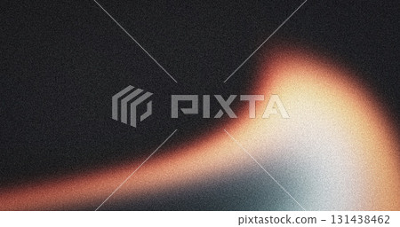 Grainy texture background, white orange gray abstract color wave, black backdrop noisy dark banner poster header cover design 131438462