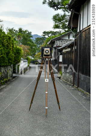 Samurai residences and classic cameras 131438989