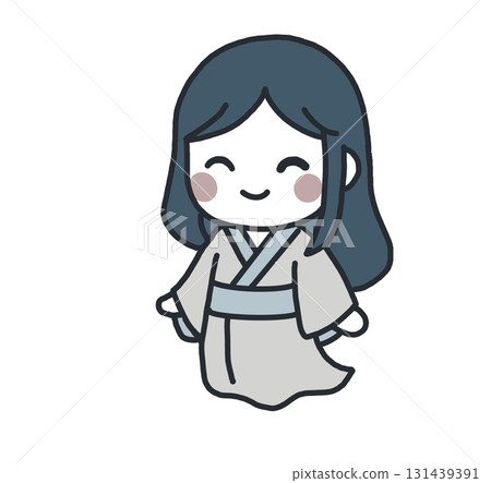 A floating female ghost in ancient costume 131439391