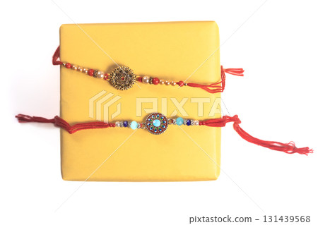 beautiful beaded rakhi with a gift box for Raksha Bandhan 131439568