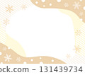 金色雪花框架 131439734
