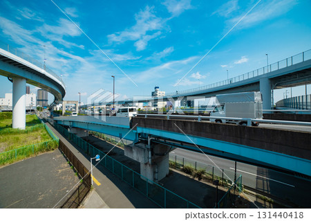 東京灣岸路交通擁擠[交通圖] 131440418