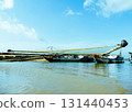 old fishing boat on the river 131440453