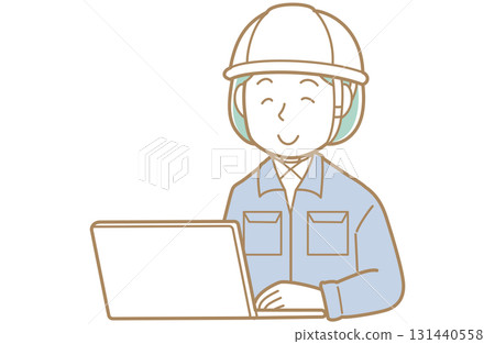 一名身穿工作服、戴著頭盔的婦女看著電腦螢幕的插圖 一名身穿工作服、戴著頭盔的婦女看著電腦螢幕的插圖 131440558
