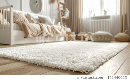 Scandinavian Minimalist Kids Bedroom 131440625