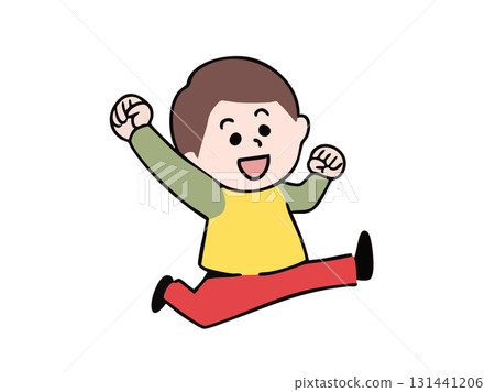 Running boy Running boy 131441206