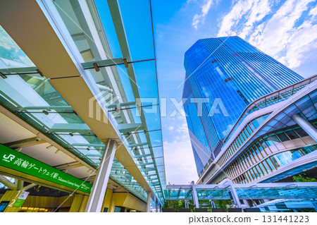 日本東京城市景觀：高輪Gateway站南檢票口與高輪Gateway City景觀 131441223