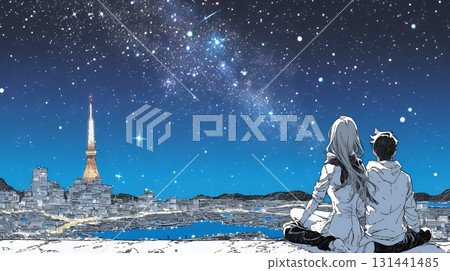 戀人凝視銀河 131441485