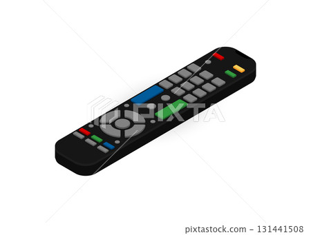 TV remote controller isolated vector illustration_stock illustration TV remote controller isolated vector illustration_stock illustration 131441508