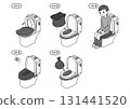 如何使用應急廁所的圖示 131441520