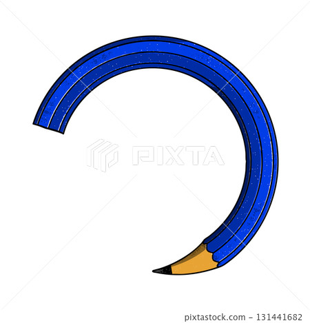 Pencil School, Office and Art Supplies Vector Illustration on White Background. Pencil School, Office and Art Supplies Vector Illustration on White Background. 131441682