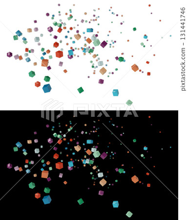 Background material: A collection of 10 colorful squares 131441746