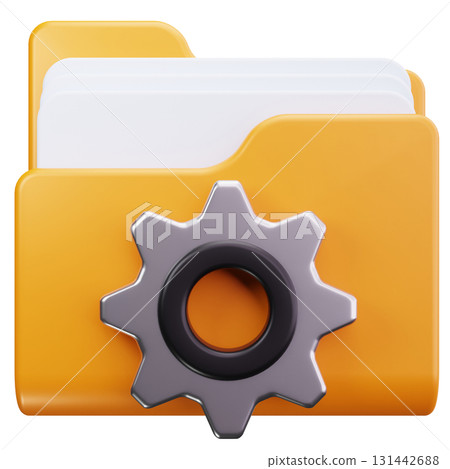 Folder with Gear Coding 131442688