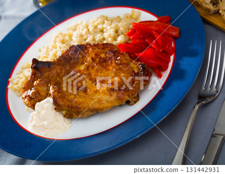 Appetizing beef steak 131442931