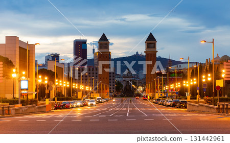 Urbanscape of Placa d'Espanya in Barcelona Urbanscape of Placa d'Espanya in Barcelona 131442961