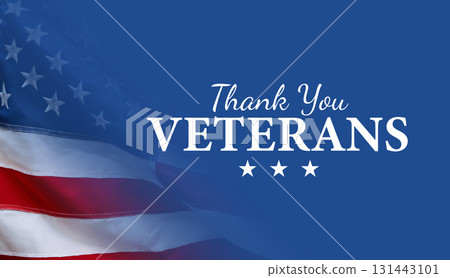 Veterans Day USA Background Design with Honoring all who served  Banner, Poster, Greeting Card. Vector Illustration. 131443101