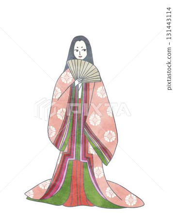 十二單女裝水彩風格 131443114