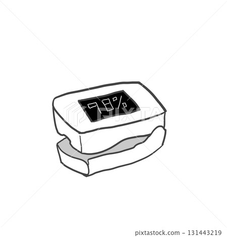 Illustration of pulse oximeter 131443219