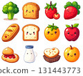 Illustration set of various fruits 131443773